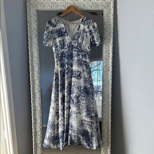 Toile Midi Garden Dress